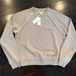Spanx Beige Crewneck Sweatshirt - small snag see photos